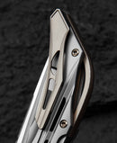 Bestech Knives Vigil Folding Knife 3.25" Bohler M390 Steel Blade Gray Titanium Handle T2201A -Bestech Knives - Survivor Hand Precision Knives & Outdoor Gear Store