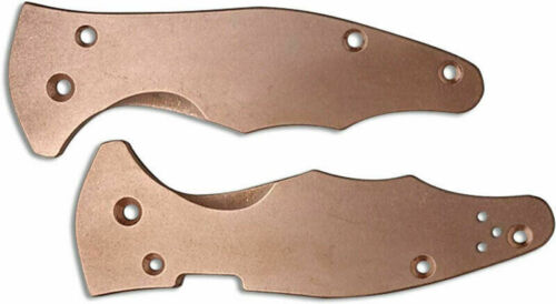 Flytanium Handle Scales For Fits Spyderco Yojimbo 2 Antique Finish Copper Construction 630 -Flytanium - Survivor Hand Precision Knives & Outdoor Gear Store