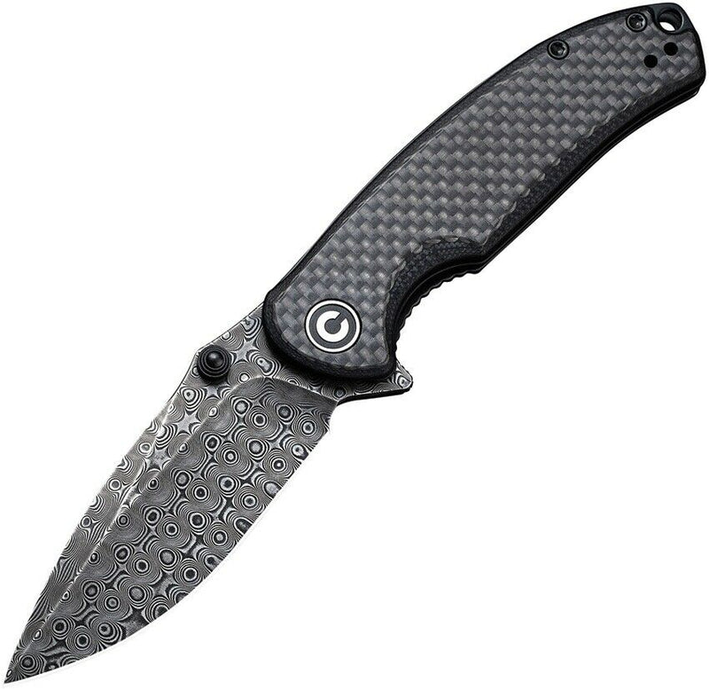 Civivi Pintail Folding Knife 3" Damascus Steel Blade G10/Carbon Fiber Handle C2020DS1 -Civivi - Survivor Hand Precision Knives & Outdoor Gear Store