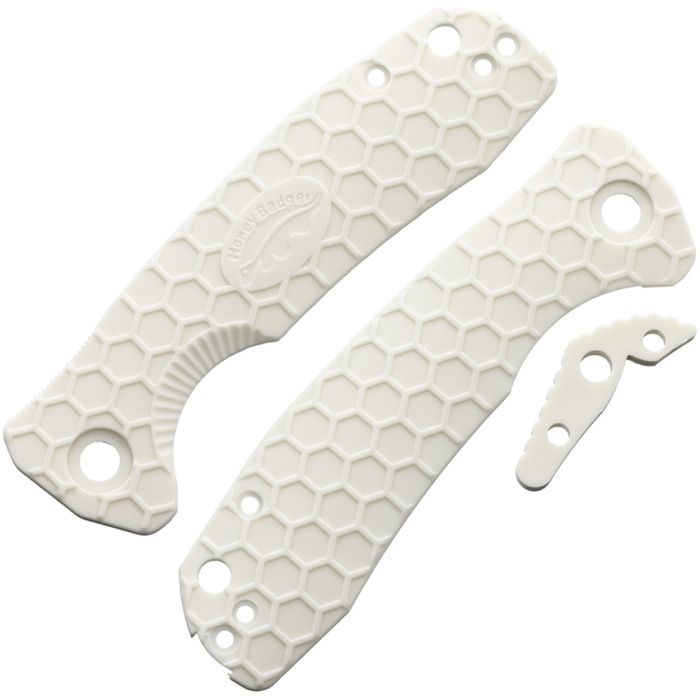 Honey Badger Knives White FRN Handle Set Medium Is Only Compatible With Brand 5035 -Honey Badger Knives - Survivor Hand Precision Knives & Outdoor Gear Store