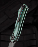 Bestech Knives Ivy Folding Knife 3" S35VN Steel Blade Green Titanium Handle KT2004E -Bestech Knives - Survivor Hand Precision Knives & Outdoor Gear Store