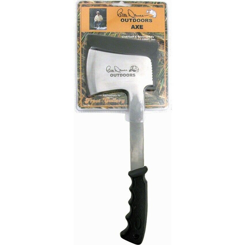 Frost Cutlery Bill Dance Outdoors Fixed 4" Stainless Steel Axe Head Blade Rubber Handle BDAXE -Frost Cutlery - Survivor Hand Precision Knives & Outdoor Gear Store