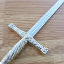 Denix Excalibur Letter Opener Sword Knife 8" Metal Construction False Edge Blade Silver Finish Handle 3080F -Denix - Survivor Hand Precision Knives & Outdoor Gear Store