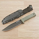 Cold Steel SRK Compact Fixed Knife 5" Black Tuff-Ex Coated SK5 Carbon Steel Clip Point Blade OD Green Kray-Ex Handle 49LCKDODBK -Cold Steel - Survivor Hand Precision Knives & Outdoor Gear Store
