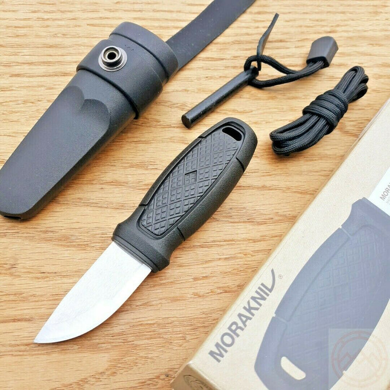 Mora Eldris Kit Fixed Knife 2.5" 12C27 Stainless Blade Black Two Polymer Handle 01794 -Mora - Survivor Hand Precision Knives & Outdoor Gear Store