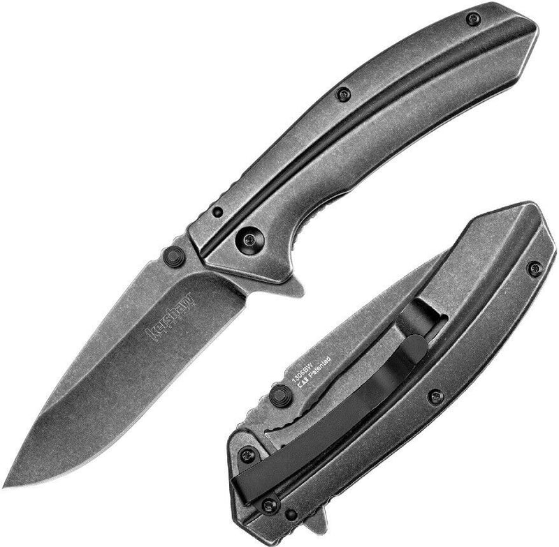 Kershaw Filter Framelock Folding Knife 3.25" 3Cr13 Steel Drop Blade Stainless Handle KS1306BW -Kershaw - Survivor Hand Precision Knives & Outdoor Gear Store