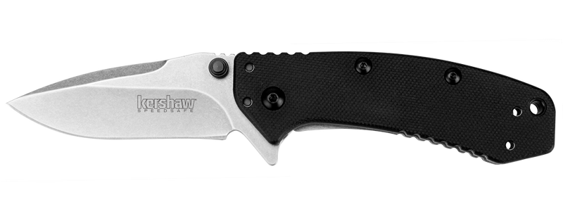 Kershaw Cryo Hinderer Framelock Folding Knife 2.75" 8Cr13MoV Steel Blade Black G10 Handle KS1555G10 -Kershaw - Survivor Hand Precision Knives & Outdoor Gear Store