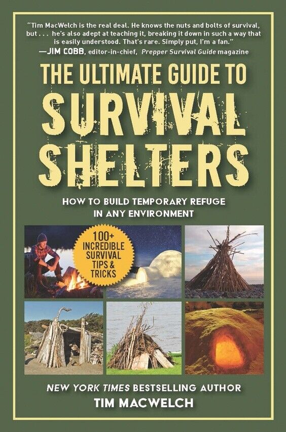 Guide to Survival Shelters Book Build Shelters Out Of Snow Traps Vegetation 460 -Books - Survivor Hand Precision Knives & Outdoor Gear Store