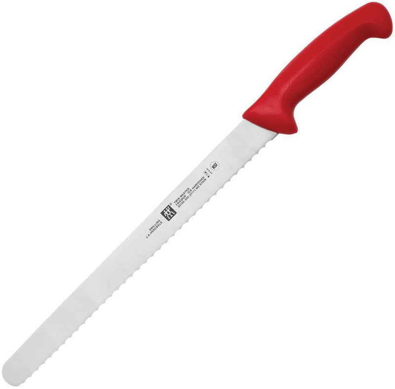 Henckels Zwilling Slicer Twin Master Fixed Knife 12" Stainless Steel Blade Red Plastic Handle 32102303 -Henckels Zwilling - Survivor Hand Precision Knives & Outdoor Gear Store