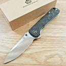 QSP Knife Hawk Folding Knife 3.25" CPM S35VN Steel Blade Carbon Fiber Handle 131C -QSP Knife - Survivor Hand Precision Knives & Outdoor Gear Store