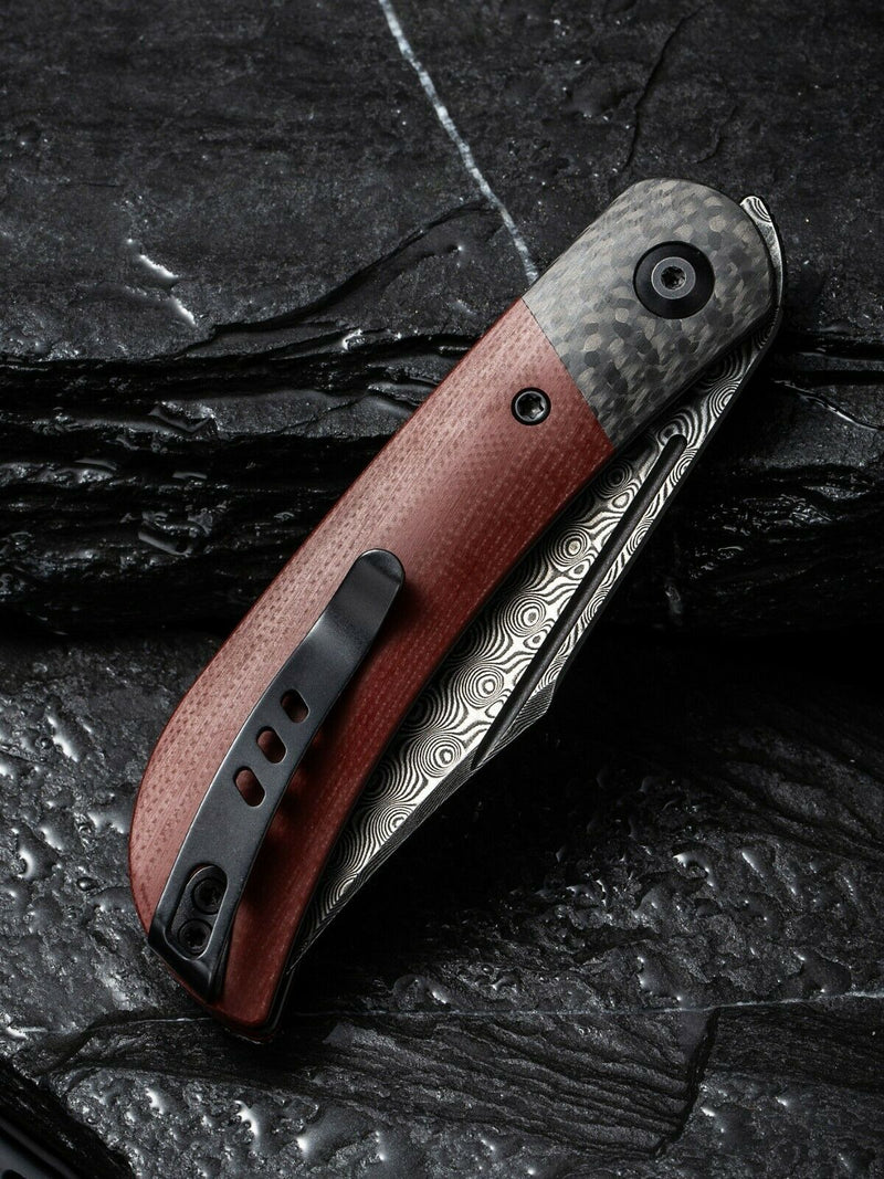 Civivi Appalachian Folding Knife 3" Damascus Steel Blade G10 / Carbon Fiber Handle 19010CDS4 -Civivi - Survivor Hand Precision Knives & Outdoor Gear Store