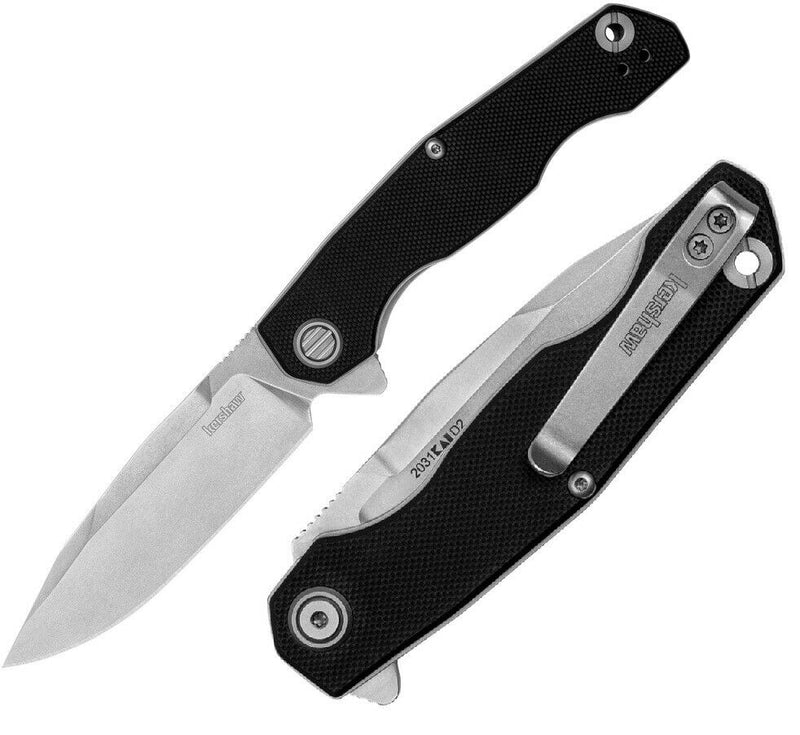 Kershaw Inception Folding Knife 3.25" D2 Tool Steel Blade Black G10 Handle 2031 -Kershaw - Survivor Hand Precision Knives & Outdoor Gear Store