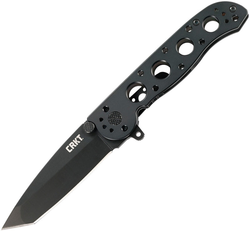 CRKT M16 Framelock Folding Knife 3" Stainless Steel Blade Black Stainless Steel Handle 02KS -CRKT - Survivor Hand Precision Knives & Outdoor Gear Store