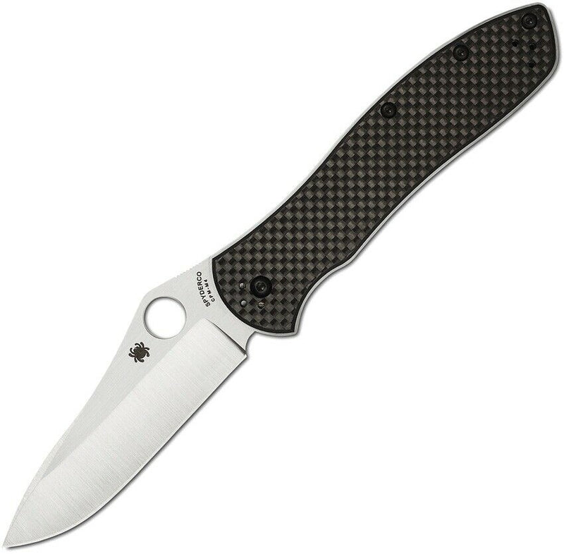 Spyderco Bradley Folding Knife 3.5" CPM-M4 Steel Blade Carbon Fiber/G-10 Handle 134CFP2 -Spyderco - Survivor Hand Precision Knives & Outdoor Gear Store