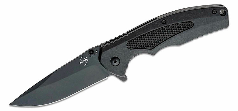 Boker Plus NGA Linerlock Folding Knife 3.5" D2 Steel Blade Rubberized FRS Handle P01BO507 -Boker Plus - Survivor Hand Precision Knives & Outdoor Gear Store