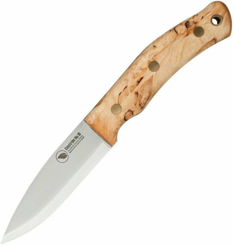 Casstrom No 10 Forest Fixed Knife 3.88" K720 Steel Full Tang Blade Curly Birch Handle 13104 -Casstrom - Survivor Hand Precision Knives & Outdoor Gear Store