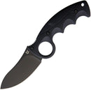 Fox Russ Kommer Fixed Knife 3.63" Stainless Steel Blade Black G10 Handle 620B -Fox - Survivor Hand Precision Knives & Outdoor Gear Store