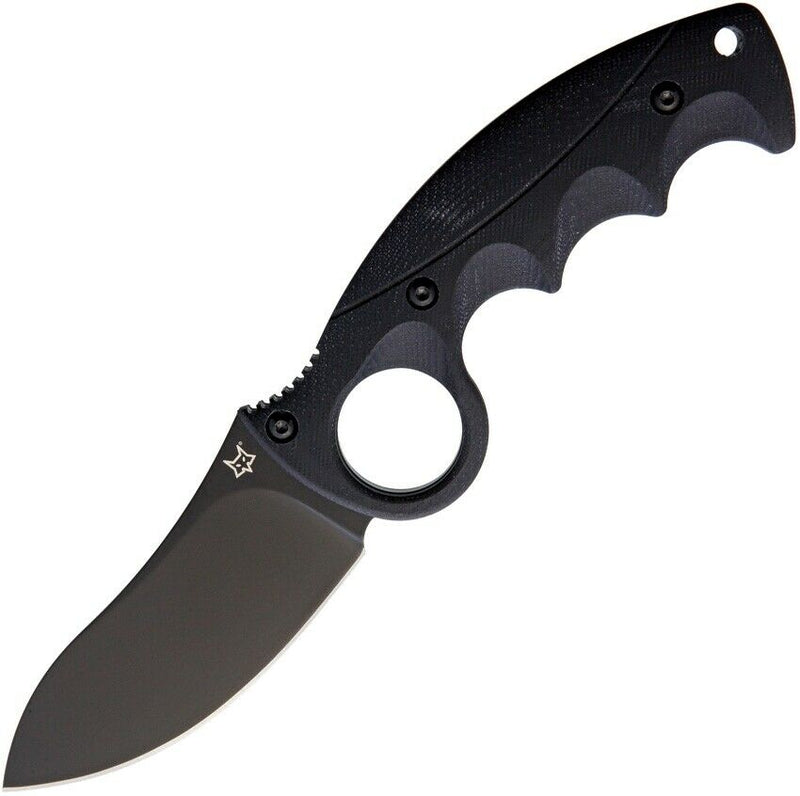 Fox Russ Kommer Fixed Knife 3.63" Stainless Steel Blade Black G10 Handle 620B -Fox - Survivor Hand Precision Knives & Outdoor Gear Store