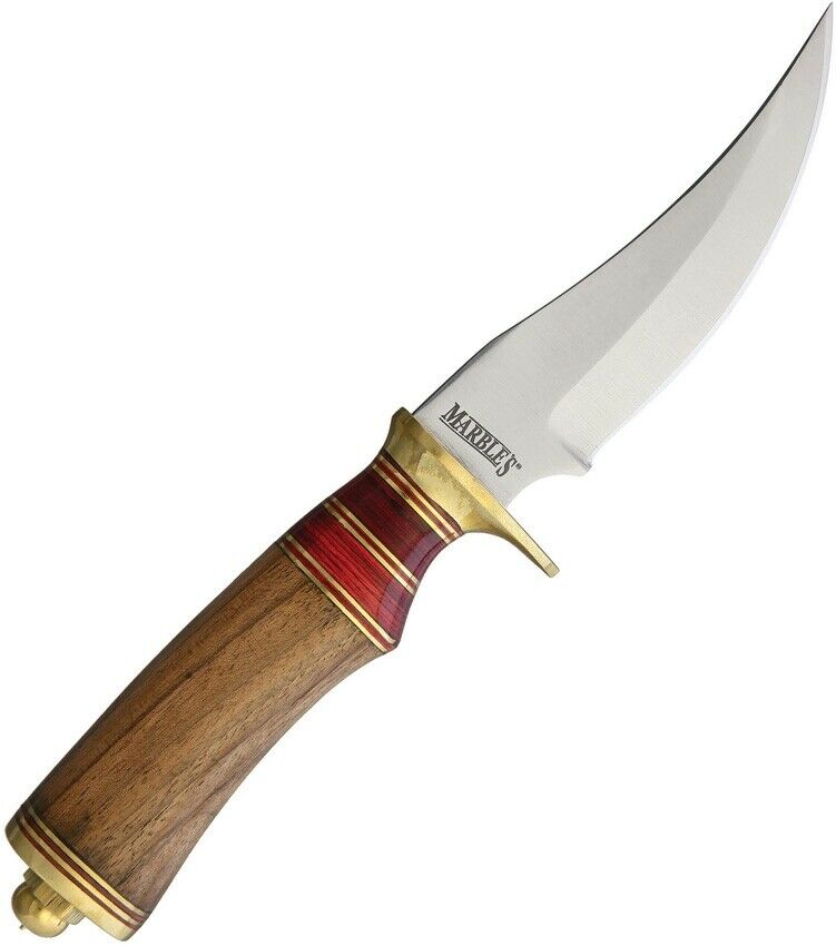 Marbles Hunting Fixed Knife 4.5" Upswept Stainless Steel Blade Brown Wood Handle 573 -Marbles - Survivor Hand Precision Knives & Outdoor Gear Store