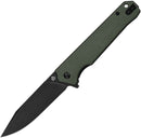 QSP Knife Mamba Linerlock Folding Knife 3.5" D2 Tool Steel Blade Green Micarta Handle 111I2 -QSP Knife - Survivor Hand Precision Knives & Outdoor Gear Store