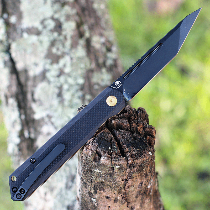 Kansept Prickle Folding Knife 3.5" 154CM Steel Tanto Blade Black G10 Handle 1012T1 -Kansept Knives - Survivor Hand Precision Knives & Outdoor Gear Store