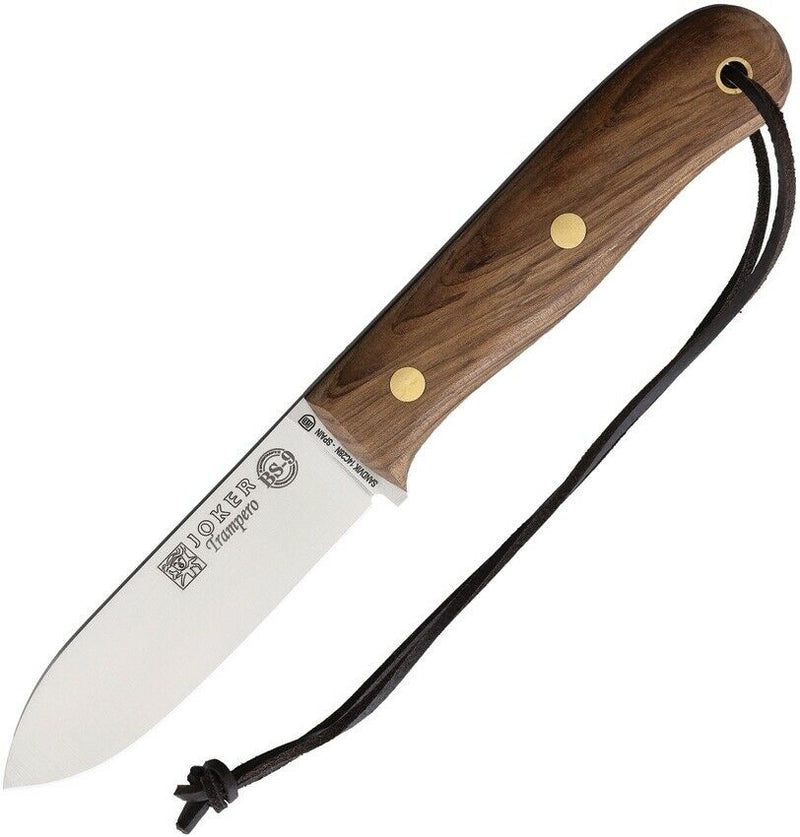 Joker Trampero Fixed Knife 4" 14C28N Sandvik Steel Full Tang Blade Walnut Handle CN113 -Joker - Survivor Hand Precision Knives & Outdoor Gear Store