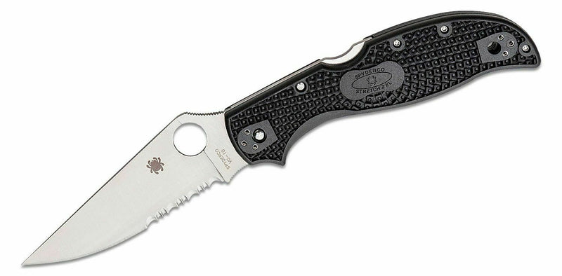 Spyderco Stretch 2 XL Folding Knife 3.92" VG10 Steel Blade Black FRN Handle 258PSBK -Spyderco - Survivor Hand Precision Knives & Outdoor Gear Store