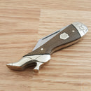 Rough Ryder Leg Pocket Knife 440 Steel Clip Blade Brown Burlap Micarta Handle 2335 -Rough Ryder - Survivor Hand Precision Knives & Outdoor Gear Store