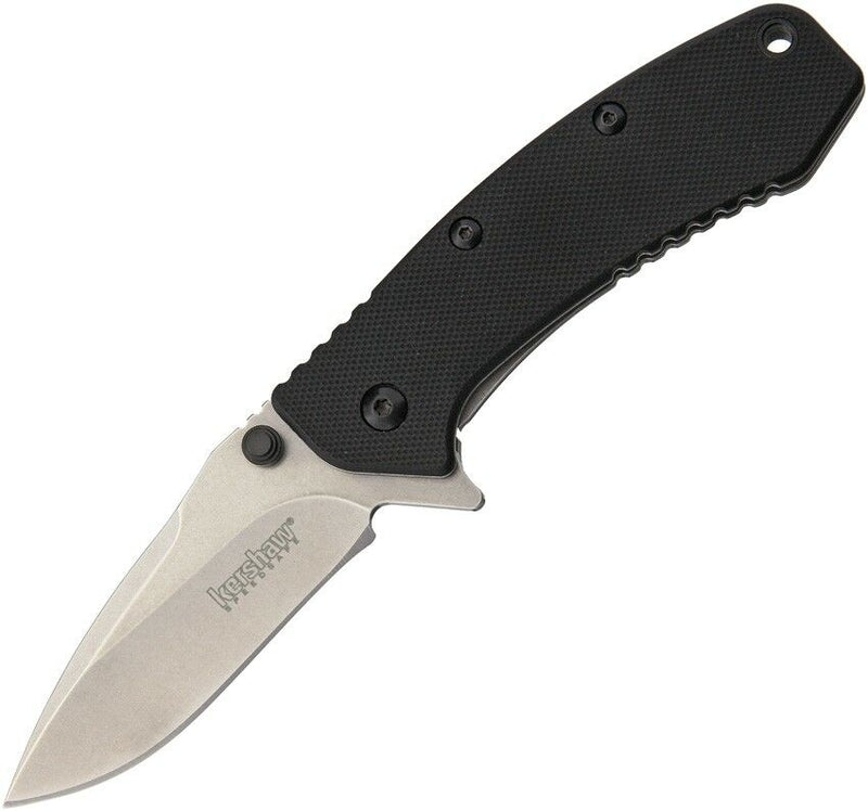 Kershaw Cryo Hinderer Framelock Folding Knife 2.75" 8Cr13MoV Steel Blade Black G10 Handle KS1555G10 -Kershaw - Survivor Hand Precision Knives & Outdoor Gear Store