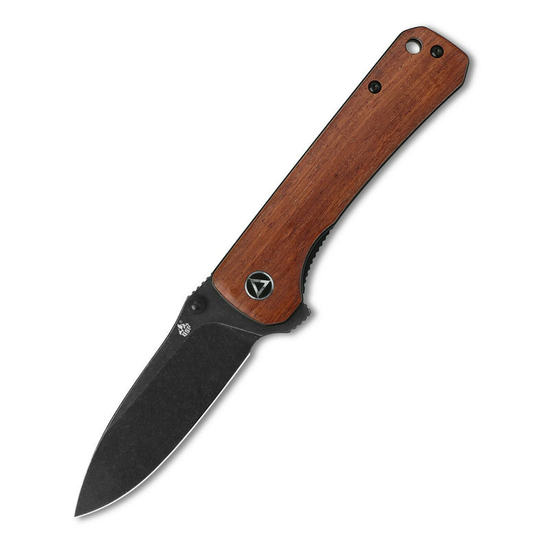 QSP Knife Hawk Folding Knife 3.25" Sandvik 14C28N Steel Blade Mkuruti Wood Handle 131O2 -QSP Knife - Survivor Hand Precision Knives & Outdoor Gear Store