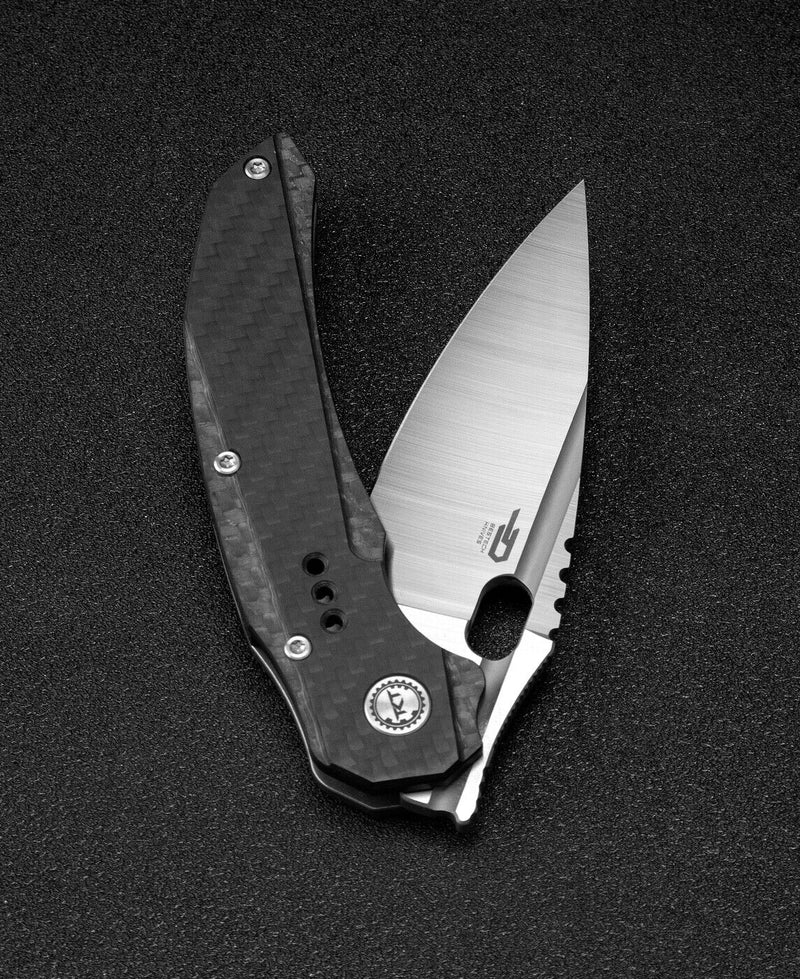 Bestech Knives Exploit Folding Knife 3.13" S35VN Steel Blade Gray Titanium/Carbon Fiber Handle KT2005E -Bestech Knives - Survivor Hand Precision Knives & Outdoor Gear Store