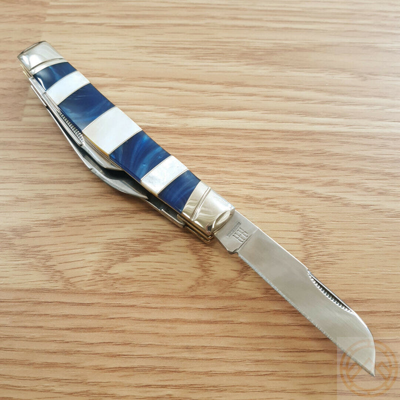 Rough Ryder Large Congress Pocket Knife Stainless Steel Blades Acrylic / Mother Of Pearl Handle 2022 -Rough Ryder - Survivor Hand Precision Knives & Outdoor Gear Store