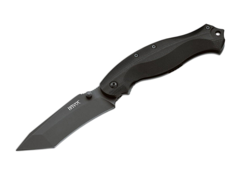 Fox Havoc Framelock Folding Knife 4" N690 Steel Tanto Blade Black G10 Handle KUHV02TTIB -Fox - Survivor Hand Precision Knives & Outdoor Gear Store