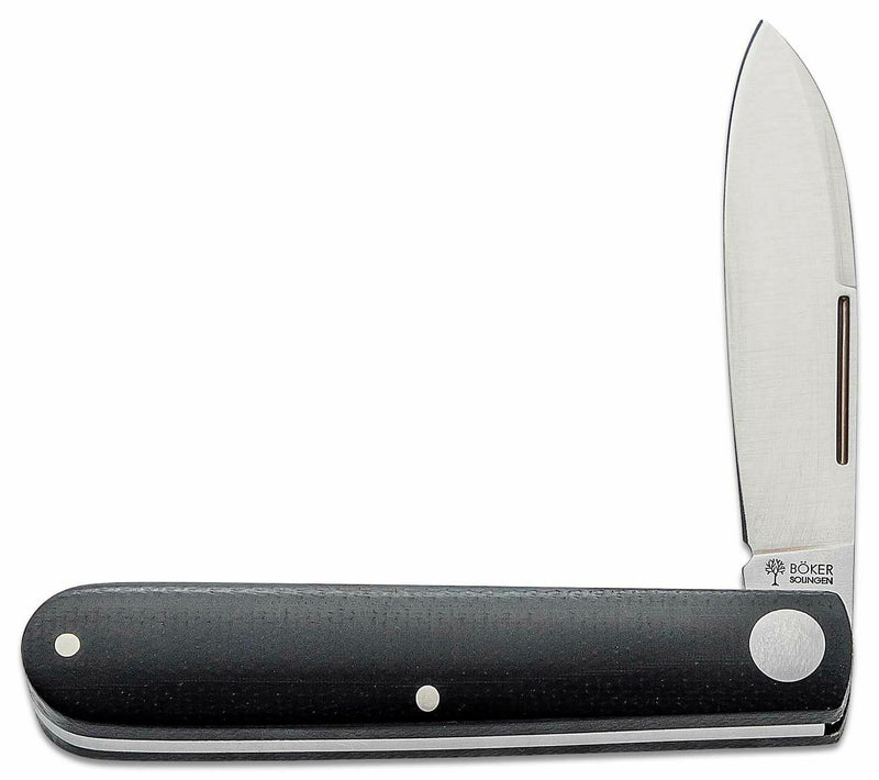 Boker Prime Barlow Folding Knife 2.75" Bohler N690 Steel Blade Black Burlap Micarta Handle 116942 -Boker - Survivor Hand Precision Knives & Outdoor Gear Store