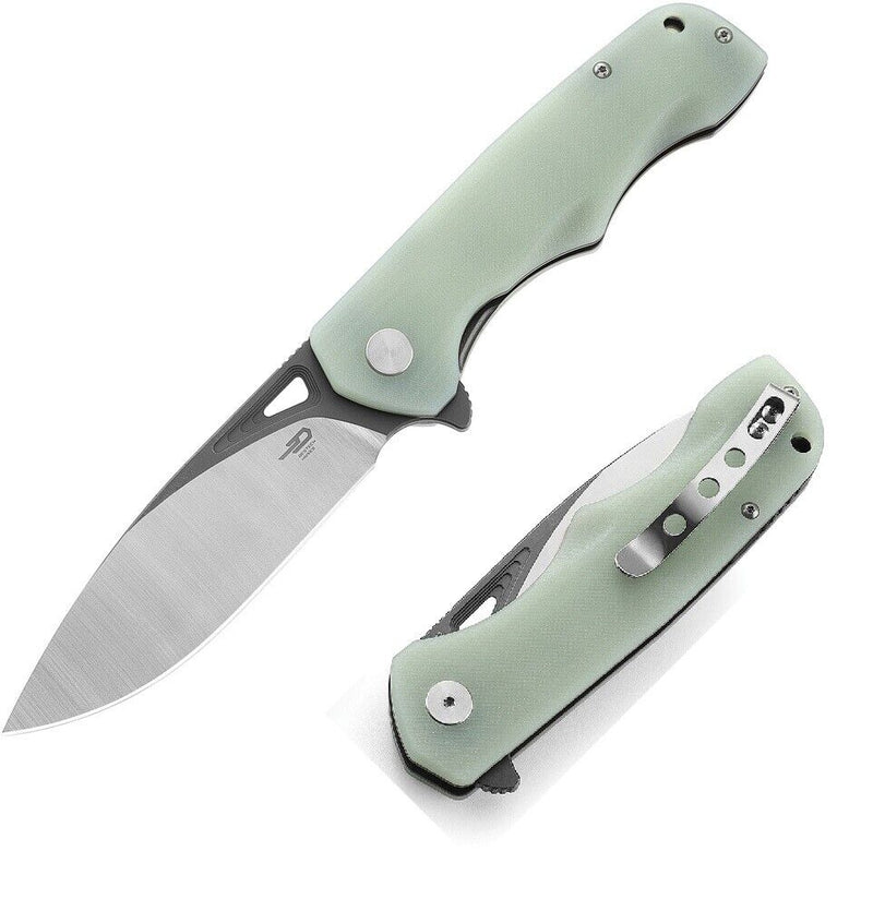 Bestech Knives Airstream Folding Knife 3.75" D2 Tool Steel Blade Jade G10 Handle KG47I -Bestech Knives - Survivor Hand Precision Knives & Outdoor Gear Store