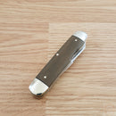 Rough Ryder Moose Pocket Knife 440 Steel Blades Brown Burlap Micarta Handle 2338 -Rough Ryder - Survivor Hand Precision Knives & Outdoor Gear Store