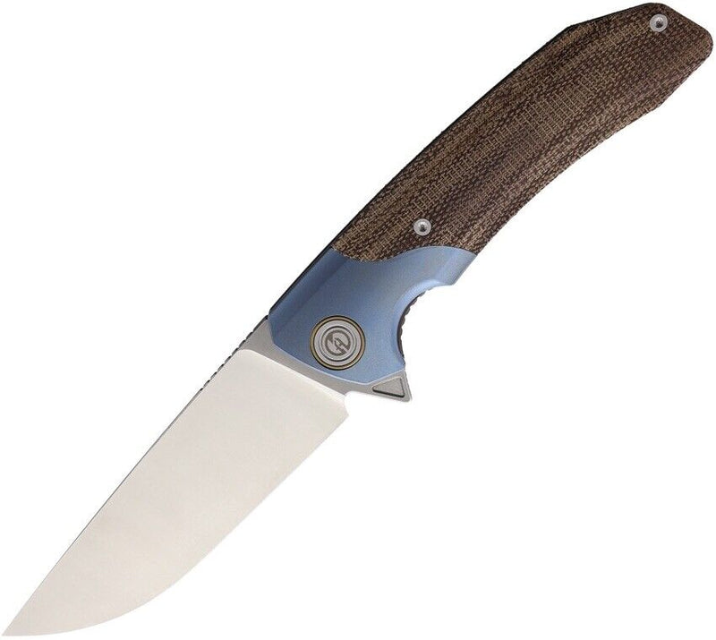 Maxace Goliath 2.0 Liner Folding Knife 4.5" Bohler K110 Steel Blade Brown Micarta Handle MGL202 -Maxace - Survivor Hand Precision Knives & Outdoor Gear Store