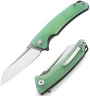 Bestech Knives TEXEL Folding Knife 3.25" D2 Tool Steel Blade Jade G10 Handle G21B2 -Bestech Knives - Survivor Hand Precision Knives & Outdoor Gear Store