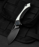 Bestech Knives Kasta Liner Folding Knife 3.5" 154CM Steel Blade Black And White G10 Handle KG45D -Bestech Knives - Survivor Hand Precision Knives & Outdoor Gear Store