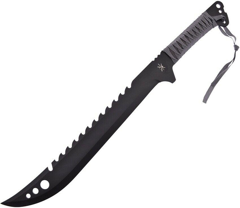 Frost Cutlery Gray Wrap Machete Fixed Knife 16" Stainless Blade Wrapped Handle R2632BLK -Frost Cutlery - Survivor Hand Precision Knives & Outdoor Gear Store