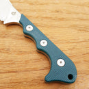 QSP Knife Neckmuk Neck Fixed Knife 2.88" D2 Tool Steel Blade Blue Micarta Handle 125D -QSP Knife - Survivor Hand Precision Knives & Outdoor Gear Store
