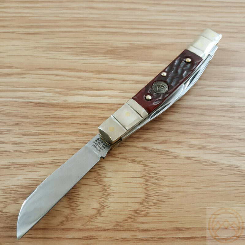 Hen & Rooster Congress Pocket Knife Carbon Steel Blades Brown Pick Bone Handle 324CBRPB -Hen & Rooster - Survivor Hand Precision Knives & Outdoor Gear Store