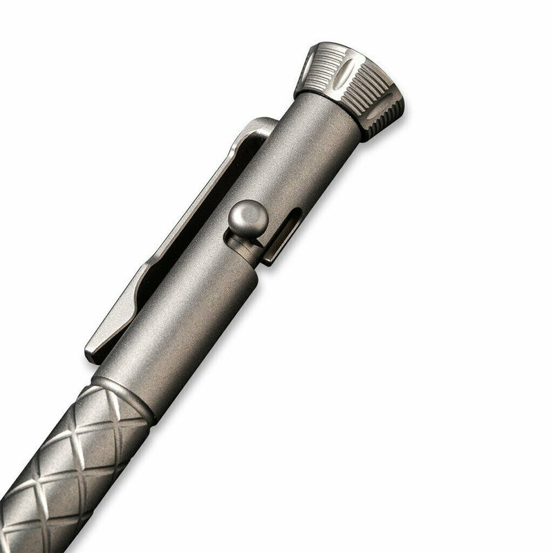 Civivi Coronet Spinner Pen 5" One Piece Gray Titanium Construction CIVCP02A -Civivi - Survivor Hand Precision Knives & Outdoor Gear Store