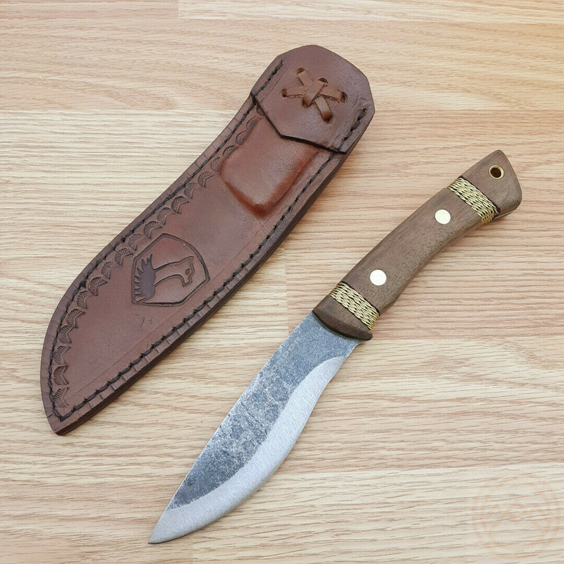 Condor Large Huron Fixed Knife 5.75" 1095HC Steel Blade Walnut Handle 2819525HC -Survivor Hand - Survivor Hand Precision Knives & Outdoor Gear Store