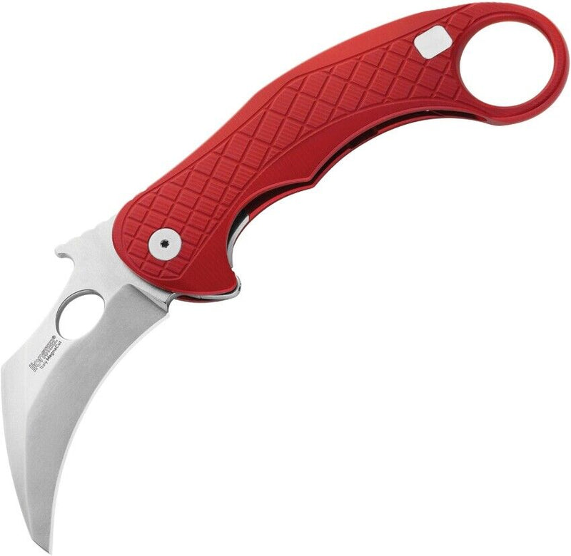 LionSTEEL L.E.ONE Folding Knife 3.25" CPM MagnaCut Steel Blade Red Aluminum Handle LE1ARS -LionSTEEL - Survivor Hand Precision Knives & Outdoor Gear Store