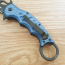 Fox Karambit Folding Knife 3" N690 Steel Blade Blue G10 / Carbon Fiber Handle 479BLT -Fox - Survivor Hand Precision Knives & Outdoor Gear Store