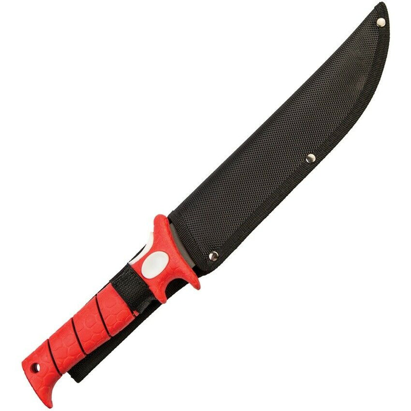 Bubba Blade Stiff Fillet Kitchen Knife 9" High Carbon Steel Full Tang Blade Red TPR Handle 19S -Bubba Blade - Survivor Hand Precision Knives & Outdoor Gear Store