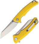 Bestech Knives TEXEL Folding Knife 3.25" D2 Tool Steel Blade Yellow G10 Handle G21C1 -Bestech Knives - Survivor Hand Precision Knives & Outdoor Gear Store
