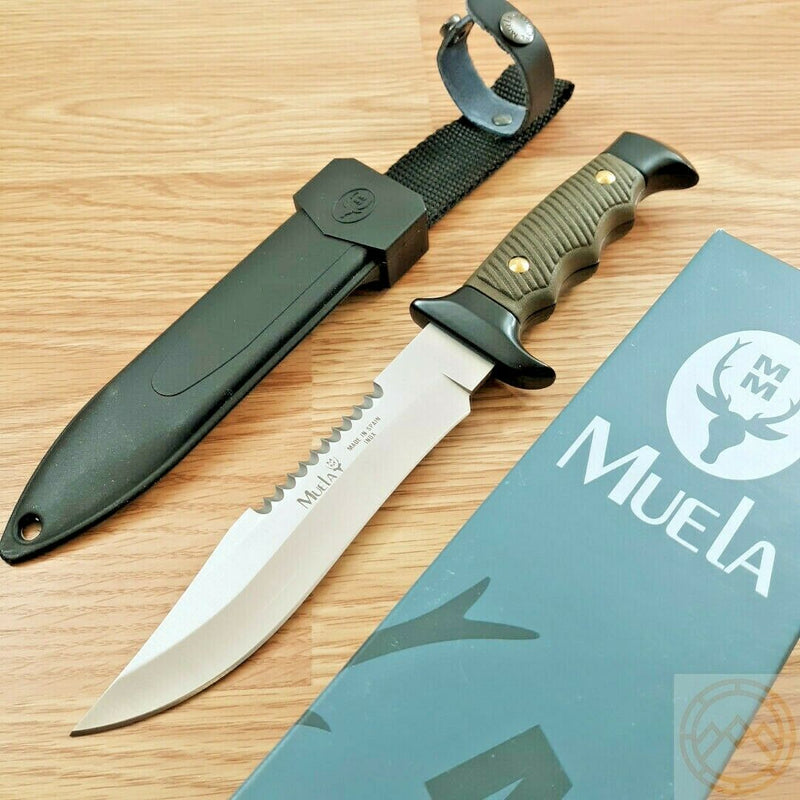 Muela Survival Fixed Knife 6.25" 420C Steel Blade OD Green Composition Handle 5161 -Muela - Survivor Hand Precision Knives & Outdoor Gear Store