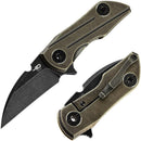 Bestech 2500 Delta Frame Folding Knife 2.5" S35VN Steel Blade Bronze Titanium Handle KT2006D -Bestech Knives - Survivor Hand Precision Knives & Outdoor Gear Store